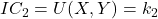IC_2 = U(X,Y)=k_2