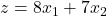 z=8x_1+7x_2
