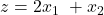 z=2x_1\ + x_2