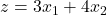 z=3x_1+4x_2