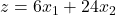 z=6x_1+24x_2