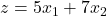 z=5x_1+7x_2