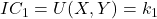 IC_1 = U(X,Y)=k_1