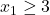 x_1\ge 3
