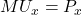 MU_x=P_x