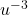 u^{-3}