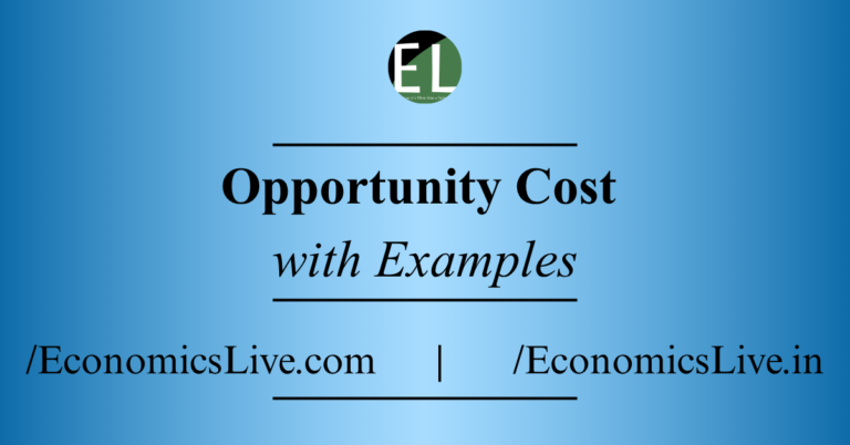 Opportunity cost
